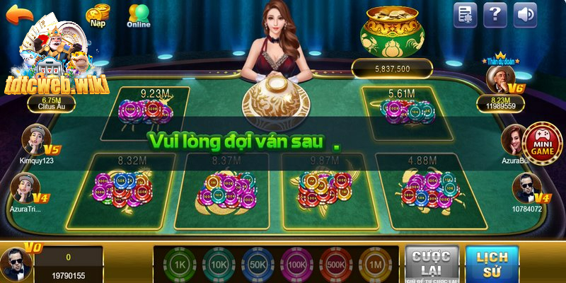 Tính năng cược trong game bầu cua tôm cá