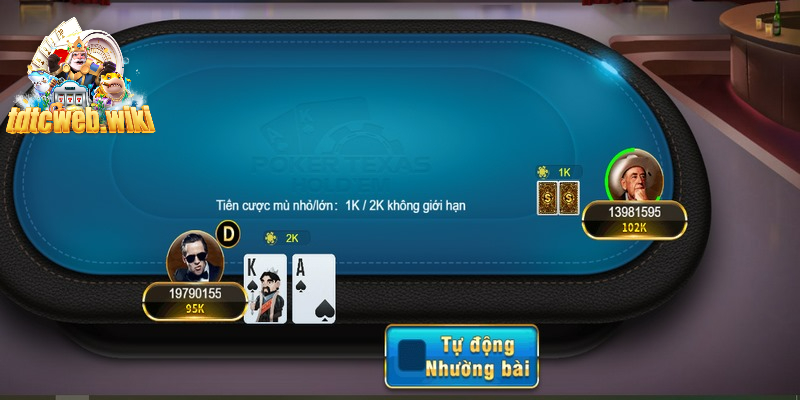 Sau khi chọn Poker TDTC, anh em sẽ được đưa đến trang chính