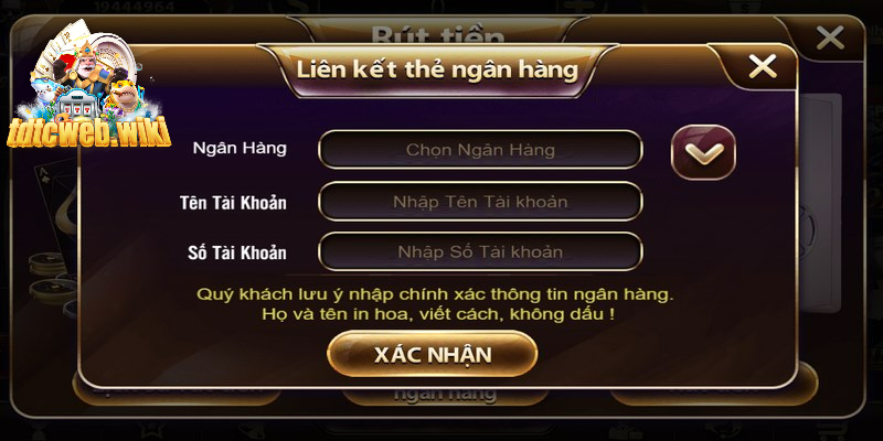 Sân chơi luôn cung cấp nhiều các phương thức rút tiền nhanh gọn, đơn giản