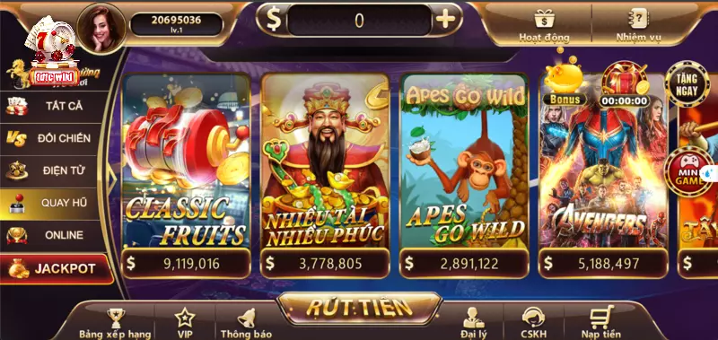 Slot game tdtc có kho tàng game cực kỳ đa dạng