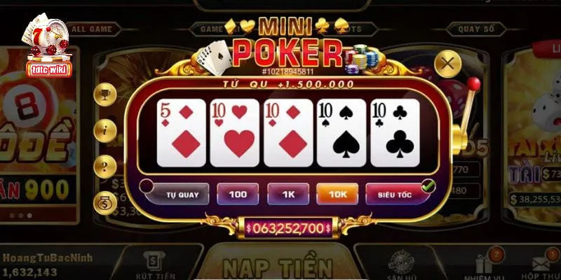 Giới thiệu chung về trò chơi mini poker tdtc