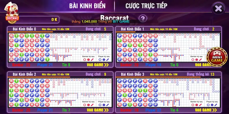 5 bước cơ bản để tham gia Baccarat tại TDTC